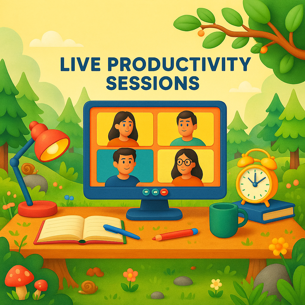 Live Productivity Zoom sessions. image